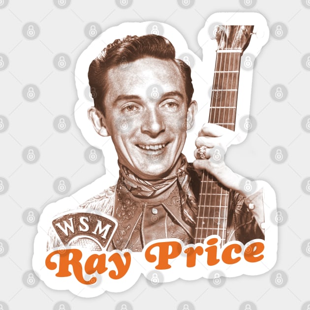 Ray Price // Classic Country Icon Tribute Sticker by darklordpug